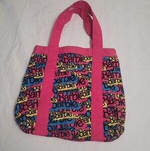 Vintage HTF 2007 Loungefly Barbie Canvas Tote Bag